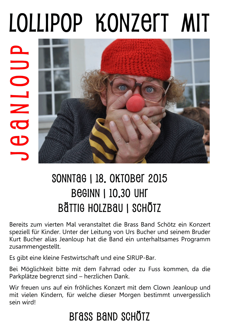 Lollipop Kinderkonzert mit Jeanloup Lollipop Kinderkonzert mit Jeanloup